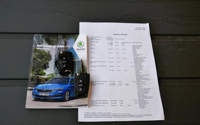 Skoda Scala cena 51000 przebieg: 133900, rok produkcji 2020 z Luboń małe 352